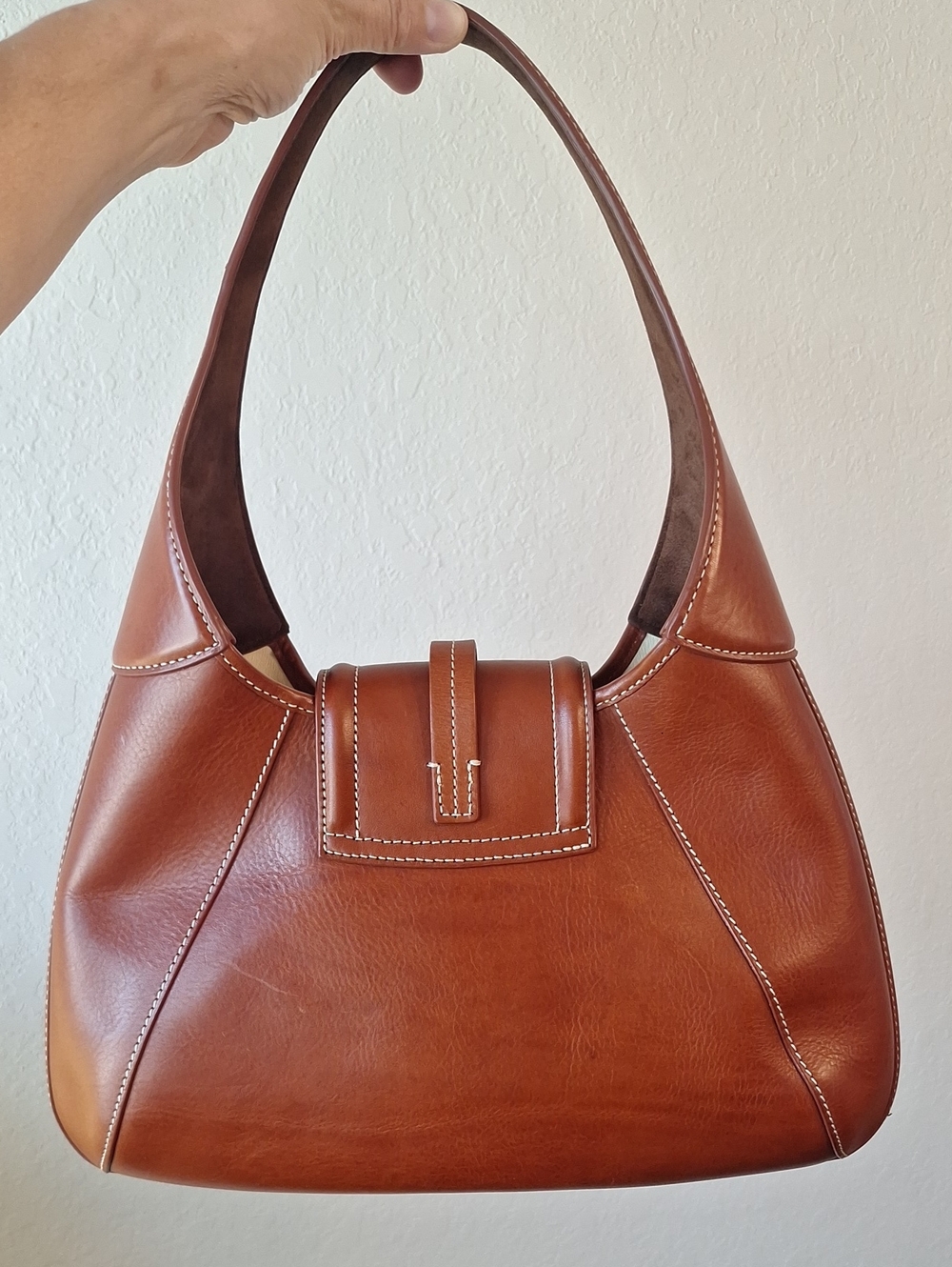 Dooney & Bourke Florentine Toscana Smooth Leather Hobo Bag Large Size - Picture 2 of 16